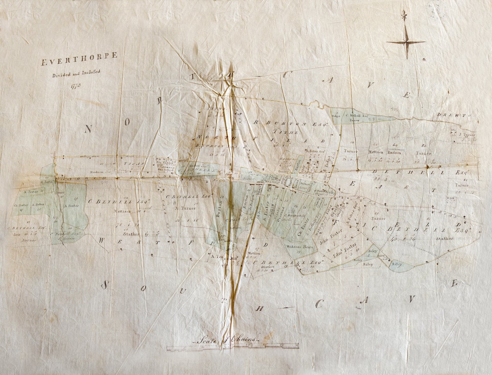1773 Enclosure Map
