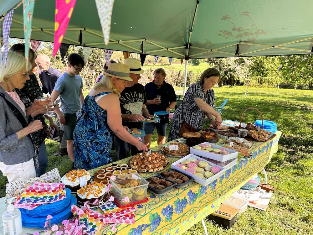 Blossom Day in the orchard with refreshments and baking